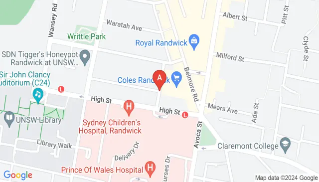 Parking spot opposite Prince of Wales Hospital in Randwick Parking spot opposite Prince of Wales Hospital in Randwick