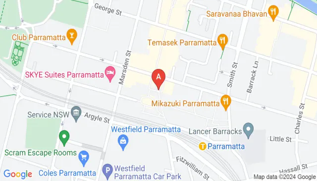 Secured reserved parking in Meriton Parramatta centre