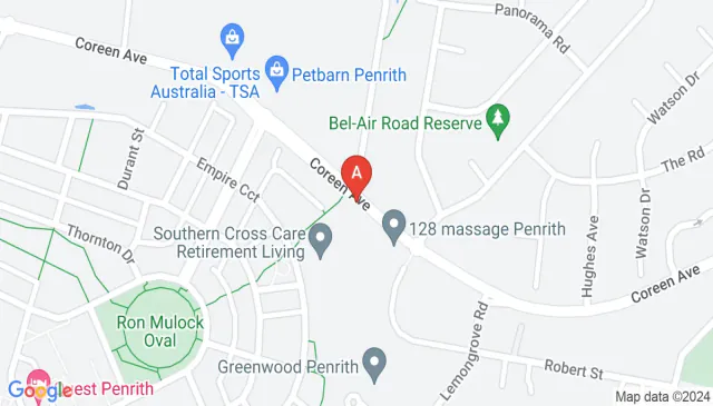 Coreen Avenue Penrith parking for plumbing business here