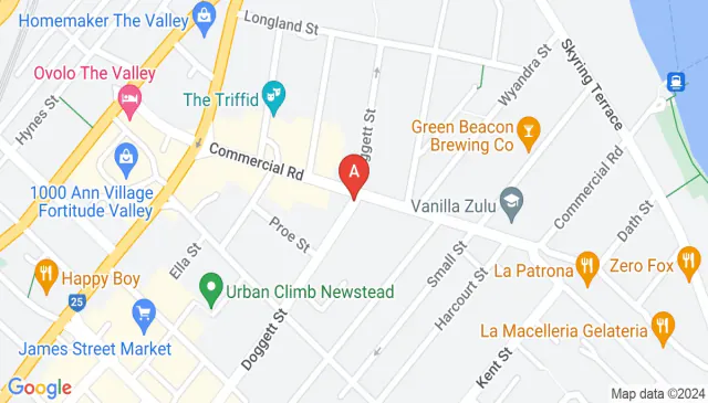 Secure car space in central Newstead priced for quick rent