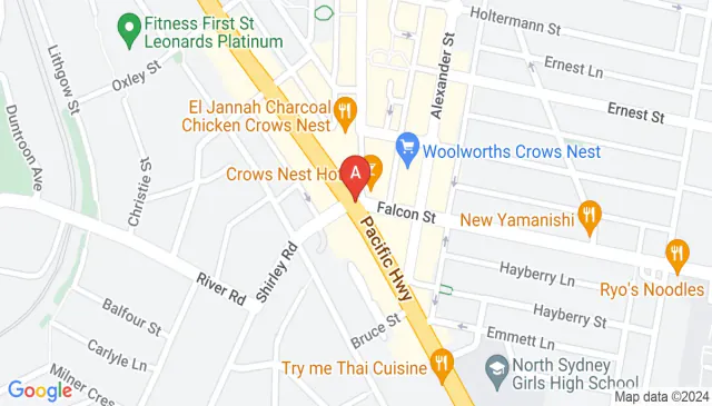 Prime North Sydney car spot on Pacific Highway Crows Nest