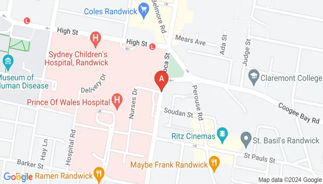 Quiet Randwick parking spaces near light rail and hospital