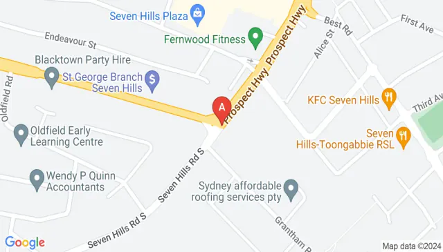 Seven Hills street parking with rubber wheel stops guide