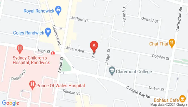 Secluded Randwick parking space near the light rail stop