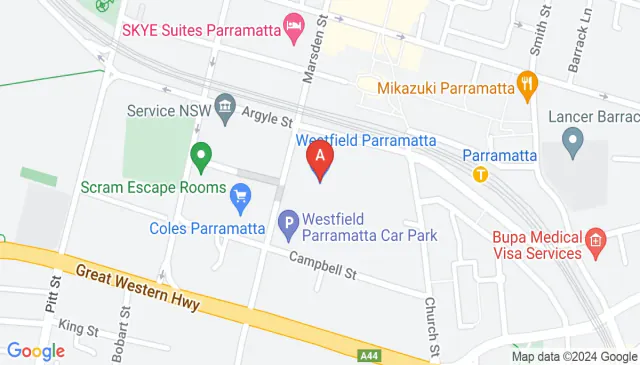 Secure undercover parking near Parramatta Westfield Mall