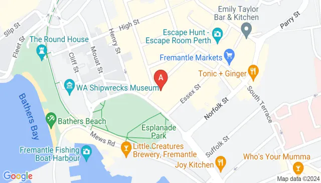 Secure underground parking at Fremantle hotel car park