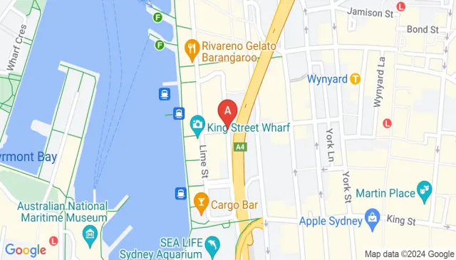 Secure undercover Sydney parking near King Street Wharf