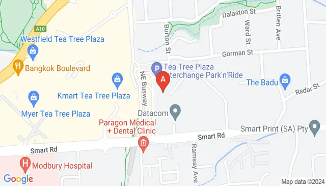 Tea Tree Plaza Modbury parking at transport interchange