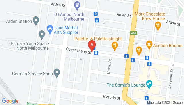 Terrific covered parking directly at North Melbourne Station