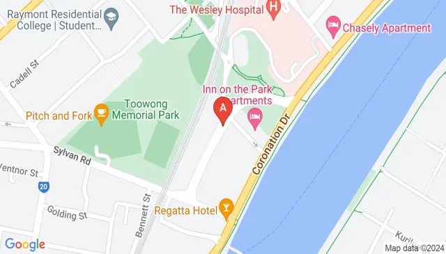 Toowong secure underground parking near ferry terminal