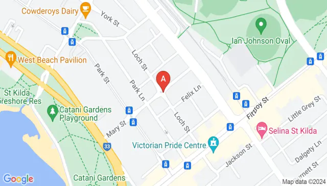 Loch St St Kilda West uncovered parking close to trams