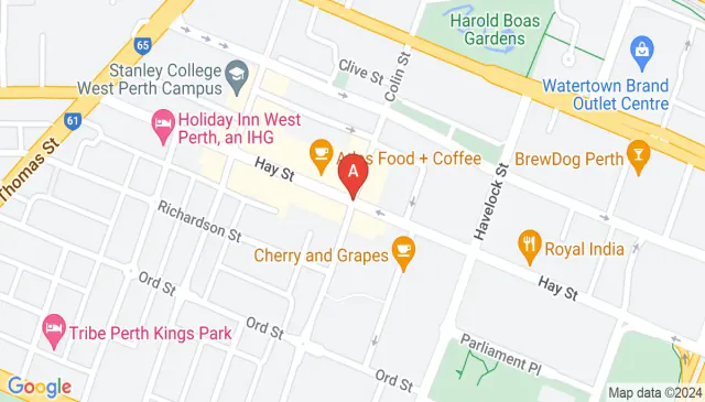 West Perth parking space in free CBD transit area to rent