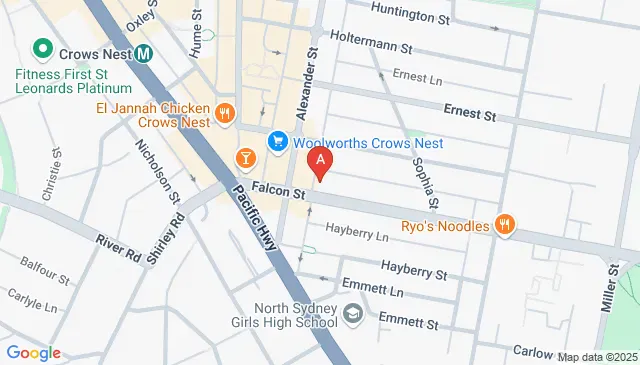 Falcon Street Crows Nest parking near your co working office