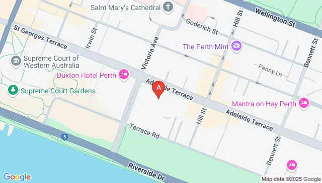 Secure parking available on Adelaide Terrace in Perth