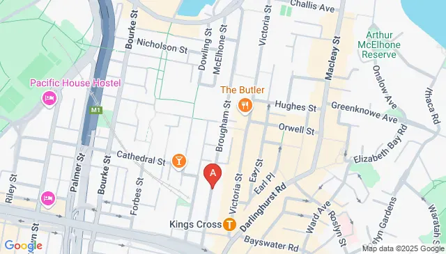 Find street parking on Brougham Street Woolloomooloo NSW