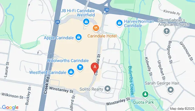 Carindale street parking available in a great QLD spot