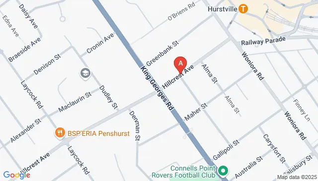 Hillcrest Avenue Hurstville large garage near station shops