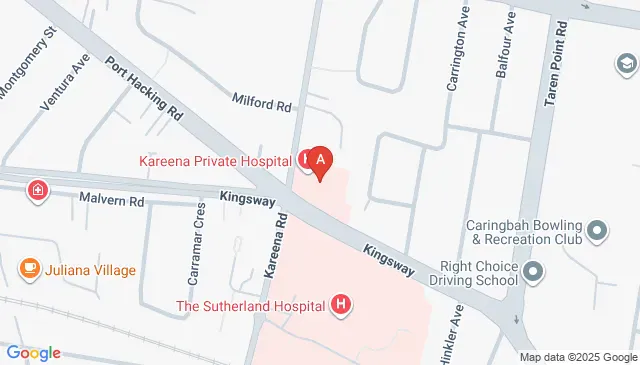 Secure parking near Kareena Private Hospital Carringbah