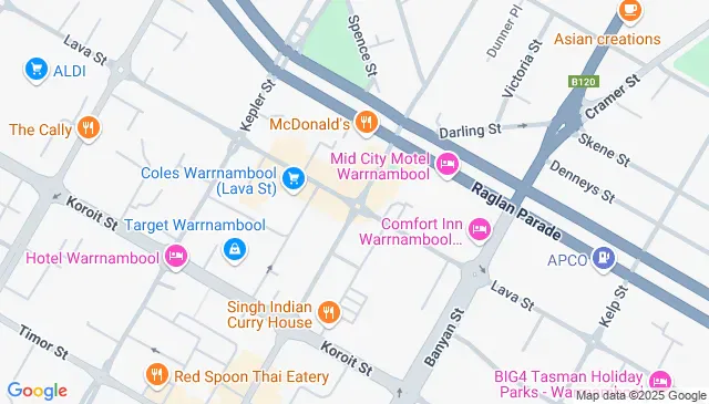 Lava Street Warrnambool parking available right here now