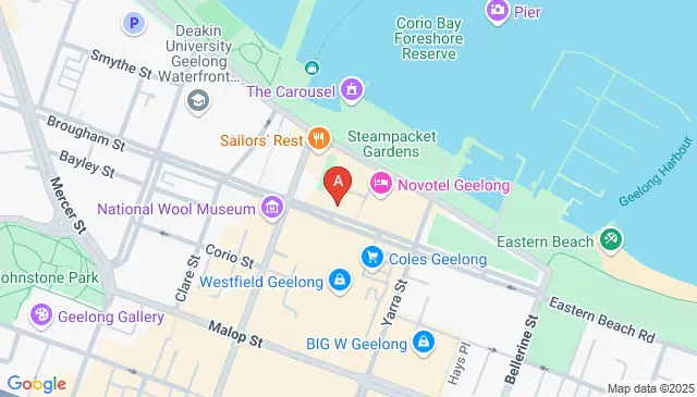 Looking for a parking space on Brougham Street Geelong