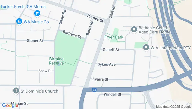 Organised parking on Odin Road Innaloo near the train