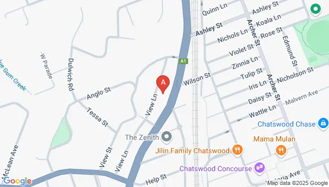 Pacific Highway Chatswood parking five minutes to train