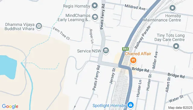 Pacific Highway Hornsby parking close to NSW location