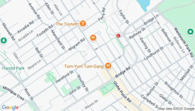 Parking available in Glebe near Glebe Point Road corner