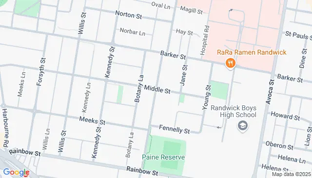 Randwick parking on Botany Street close to UNSW and hospital