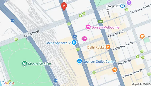 Secure under cover parking on Spencer Street Melbourne