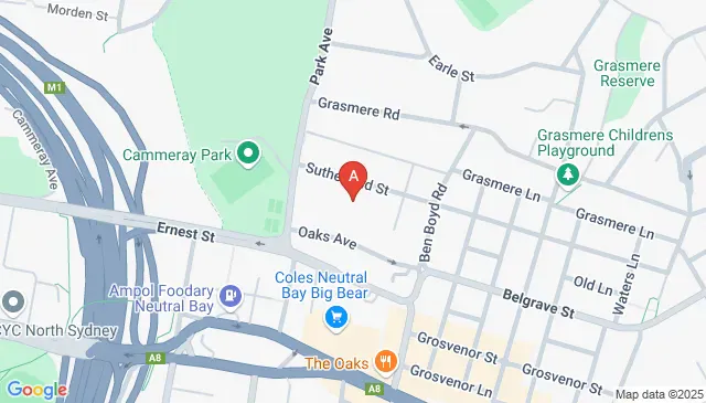 Secure underground parking in Cremorne no traffic lights