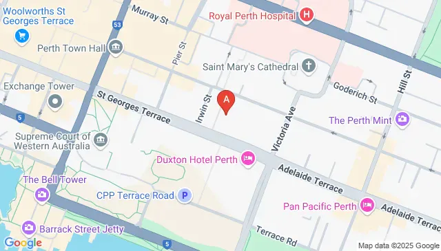 St Georges Terrace Perth parking spaces available now
