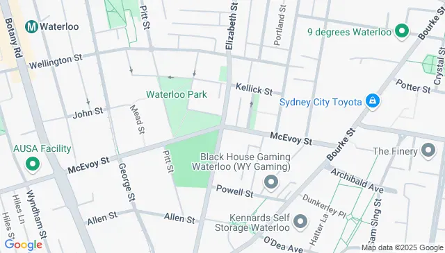 Large Surry Hills Waterloo Street secure parking NSW