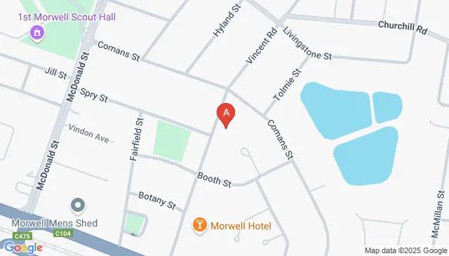 Vincent Road Morwell parking spot ready and organised now