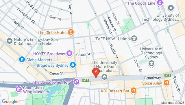 Secured undercover carpark at Broadway Ultimo Sydney NSW