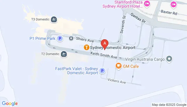 Sydney Domestic Airport parking on Keith Smith Ave NSW